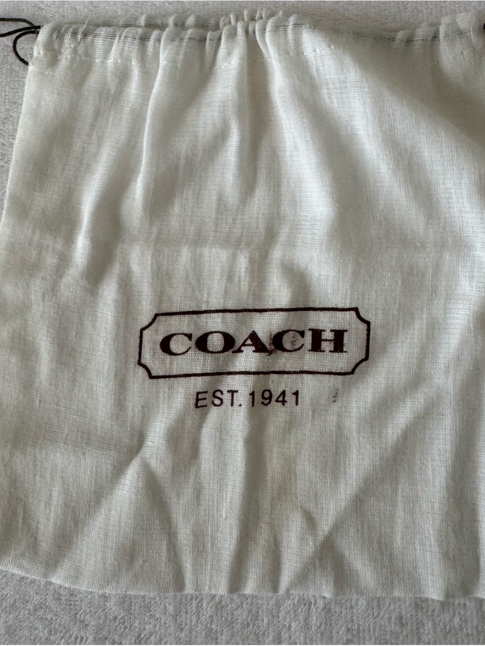Coach White Drawstring Dust Bag Set - Multiple Logo Pouches - Picture 3 of 9
